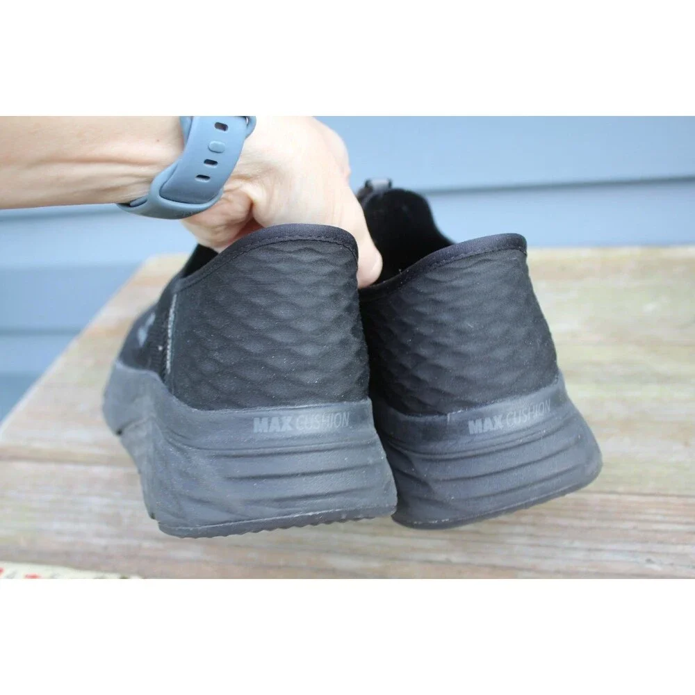 Skechers Slip-ins Comfort Soft Mens Shoes Black Size 9 220389 Stretch 10-23 NICE